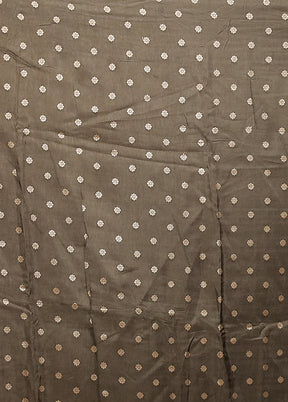 Cream Dupion Silk Saree With Blouse Piece