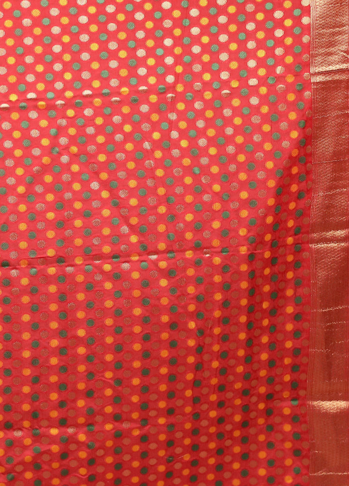 Yellow Dupion Silk Saree With Blouse Piece