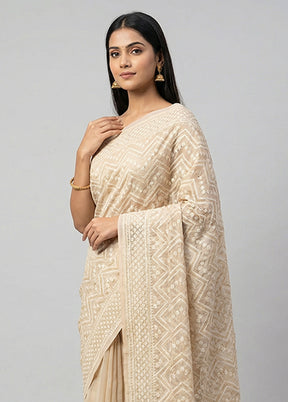 Multicolor Kora Silk Saree With Blouse Piece