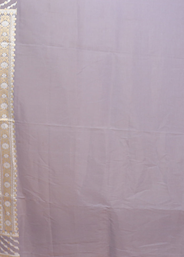 Multicolor Kora Silk Saree With Blouse Piece