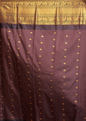 Pink Kanjivaram Silk Saree With Blouse Piece