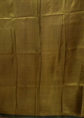 Green Printed Silk Saree Without Blouse Piece
