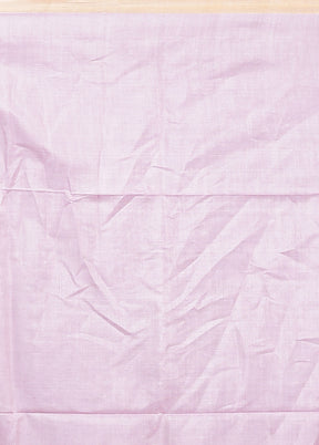 Pink Handloom Tussar Pure Silk Saree With Blouse Piece