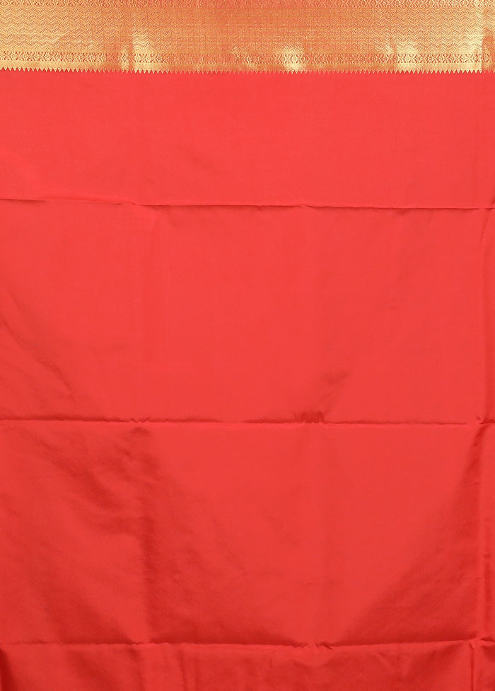 Multicolor Kanjivaram Silk Saree With Blouse Piece