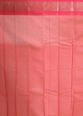 Yellow Cotton Saree With Blouse Piece