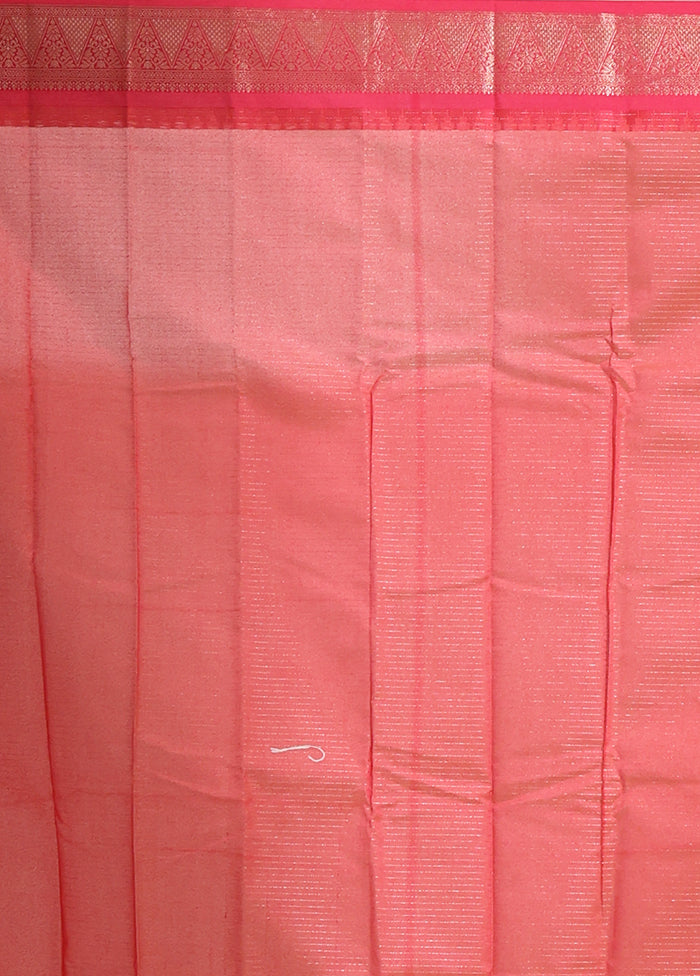 Yellow Cotton Saree With Blouse Piece