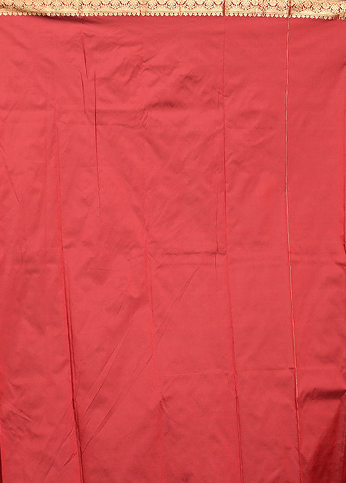 Brown Kanjivaram Silk Saree With Blouse Piece