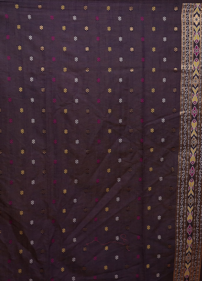 Peach Dupion Silk Saree With Blouse Piece