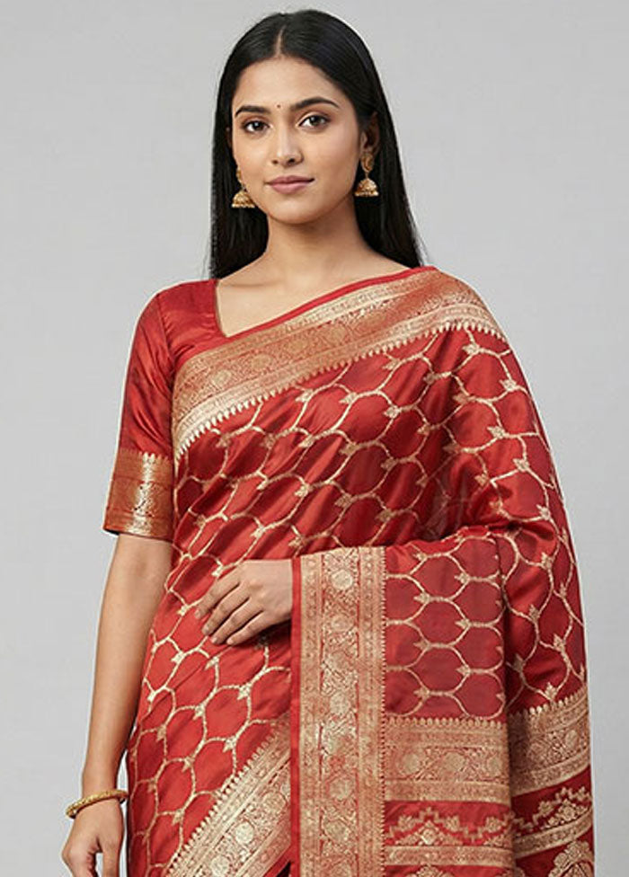 Multicolor Tanchoi Silk Saree With Blouse Piece