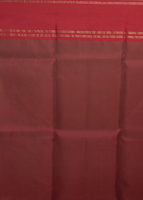 Red Handloom Chanderi Pure Cotton Saree With Blouse Piece