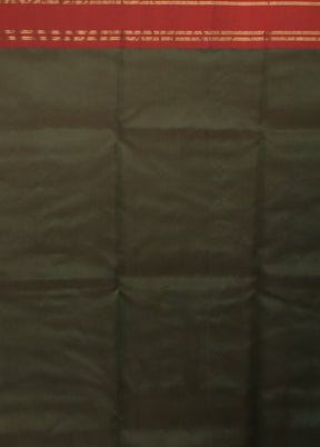 Green Handloom Chanderi Pure Cotton Saree With Blouse Piece