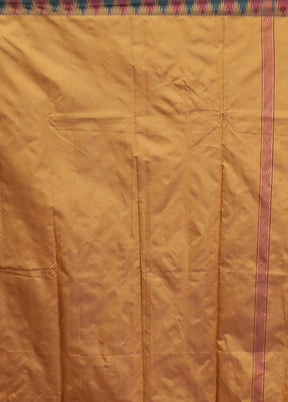 Pink Kanjivaram Silk Saree With Blouse Piece