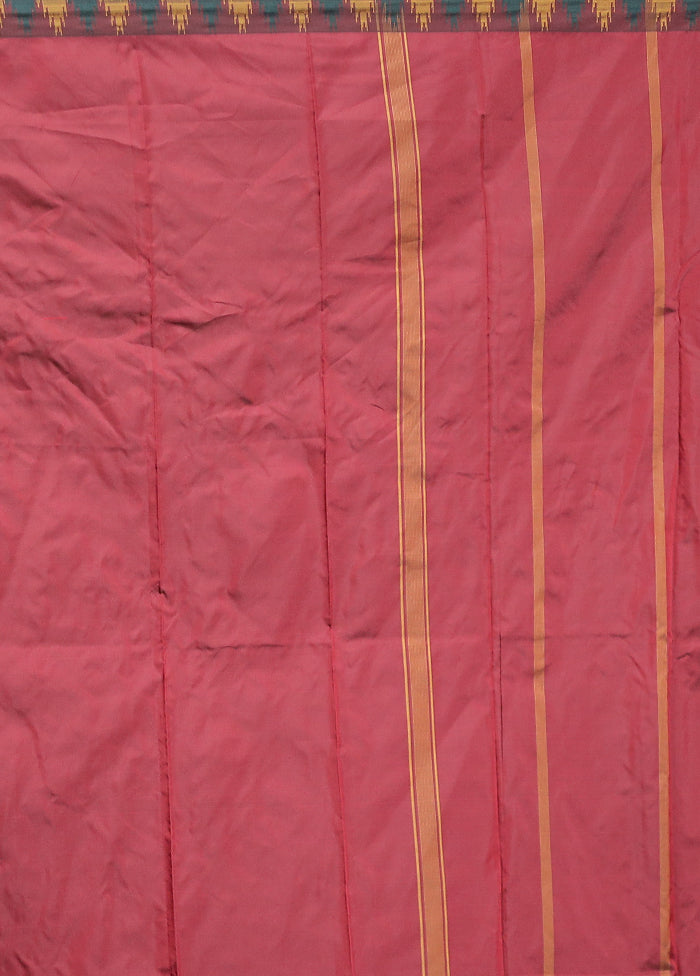 Blue Kanjivaram Silk Saree With Blouse Piece