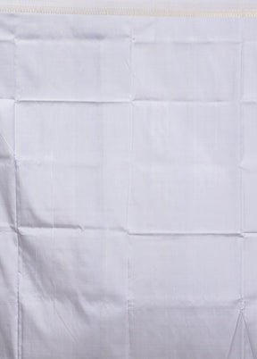 Purple Kalakshetra Silk Saree With Blouse Piece