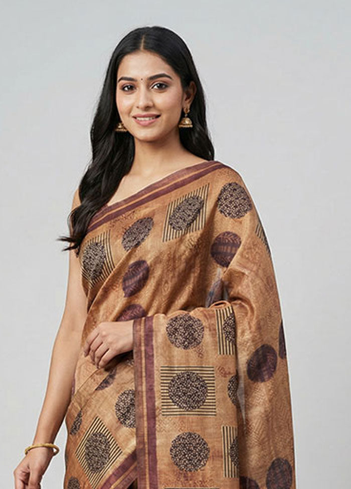Grey Dupion Silk Saree With Blouse Piece