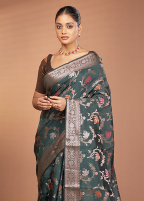 Purple Dupion Silk Saree With Blouse Piece