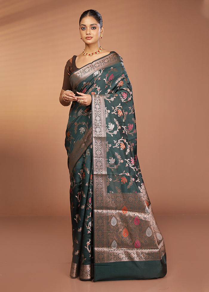 Purple Dupion Silk Saree With Blouse Piece