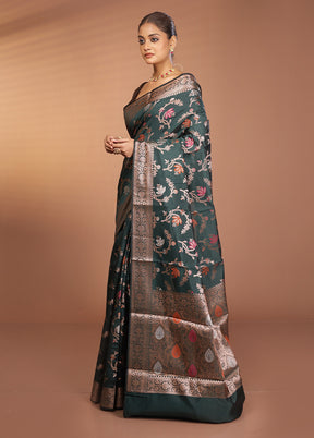 Purple Dupion Silk Saree With Blouse Piece