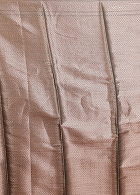 Purple Dupion Silk Saree With Blouse Piece