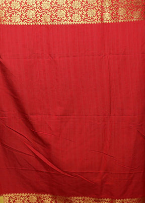White Dupion Silk Saree With Blouse Piece
