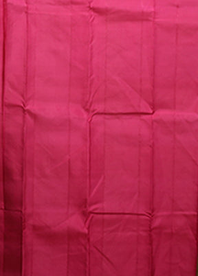 Yellow Handloom Kanjivaram Pure Silk Saree With Blouse Piece