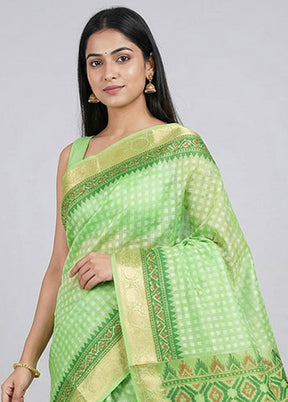 Multicolor Cotton Saree With Blouse Piece