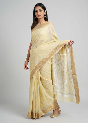 Multicolor Cotton Saree With Blouse Piece