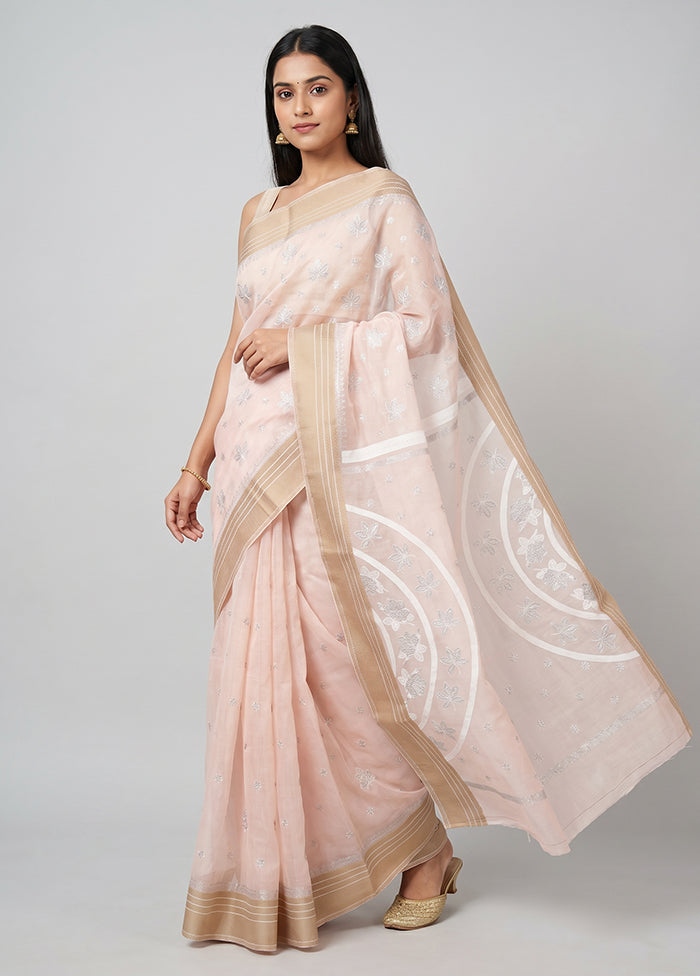 Multicolor Cotton Saree With Blouse Piece