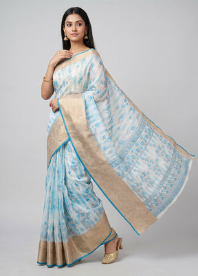 Multicolor Cotton Saree With Blouse Piece