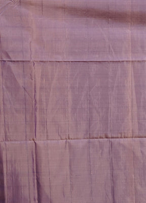 Orange Handloom Kanjivaram Pure Silk Saree With Blouse Piece