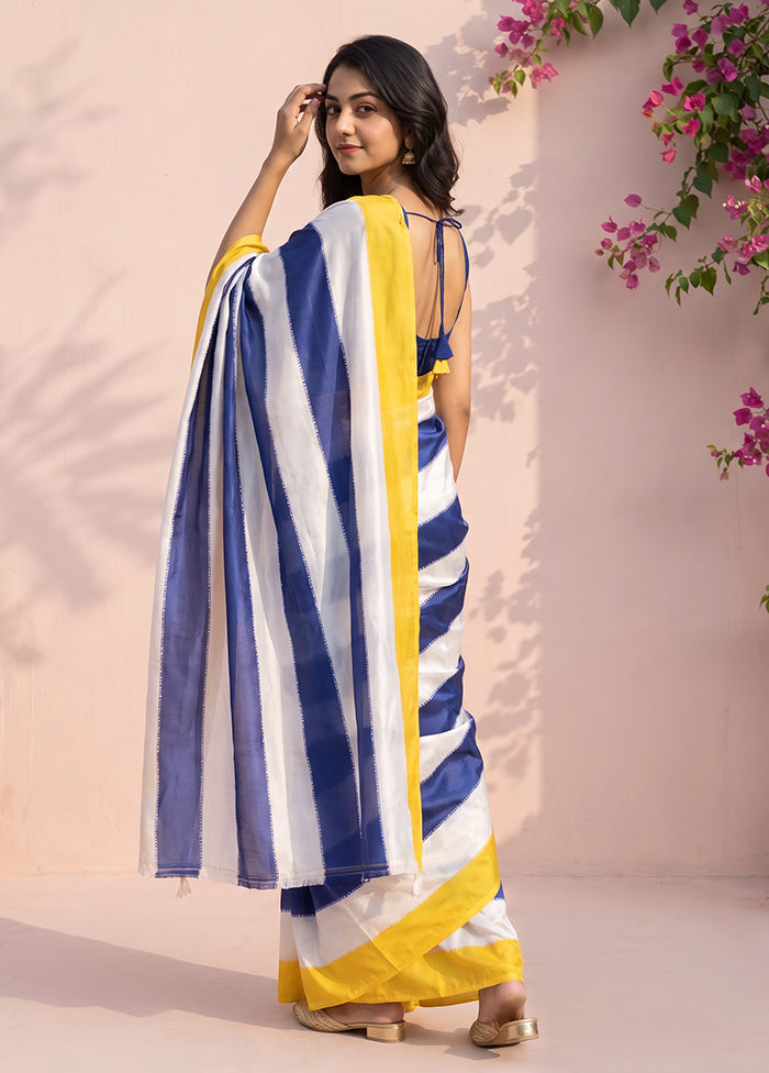 Multicolor Printed Silk Saree Without Blouse Piece