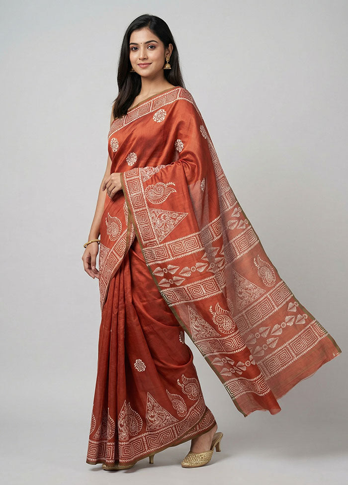 Multicolor Bishnupuri Silk Saree With Blouse Piece