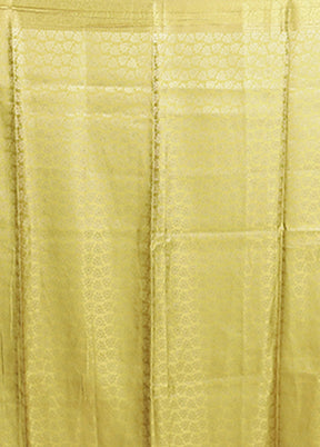 Green Dupion Silk Saree With Blouse Piece