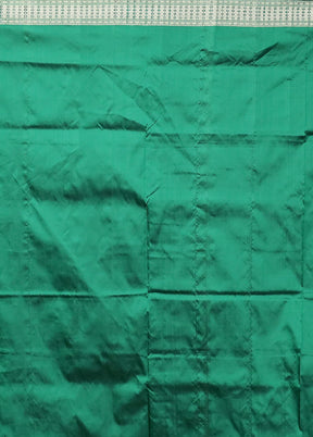 Green Handloom Bomkai Pure Silk Saree With Blouse Piece