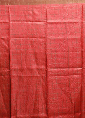 Multicolor Handloom Tussar Pure Silk Saree With Blouse Piece