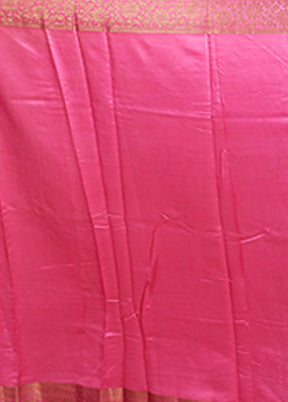 White Handloom Dupion Pure Silk Saree With Blouse Piece