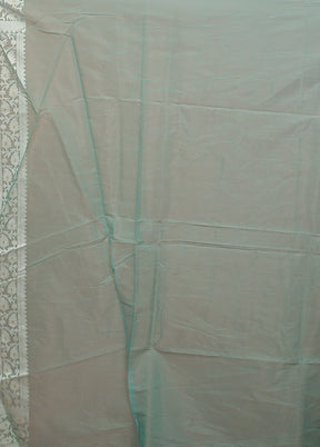 Green Kora Silk Saree With Blouse Piece