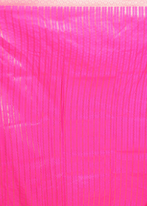 Pink Katan Silk Saree With Blouse Piece