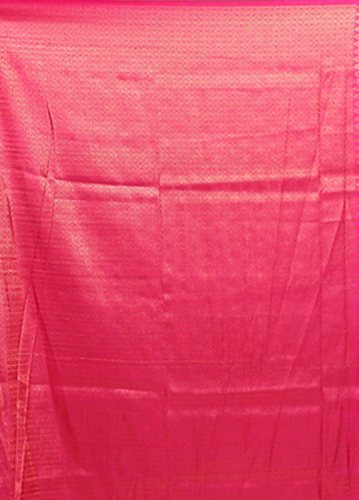 Blue Dupion Silk Saree With Blouse Piece