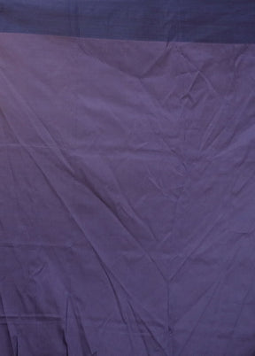 Blue Katan Silk Saree With Blouse Piece