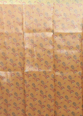 Multicolor Tissue Silk Saree With Blouse Piece