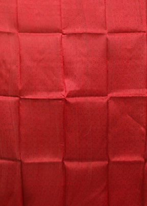 Red Printed Pure Silk Saree Without Blouse Piece