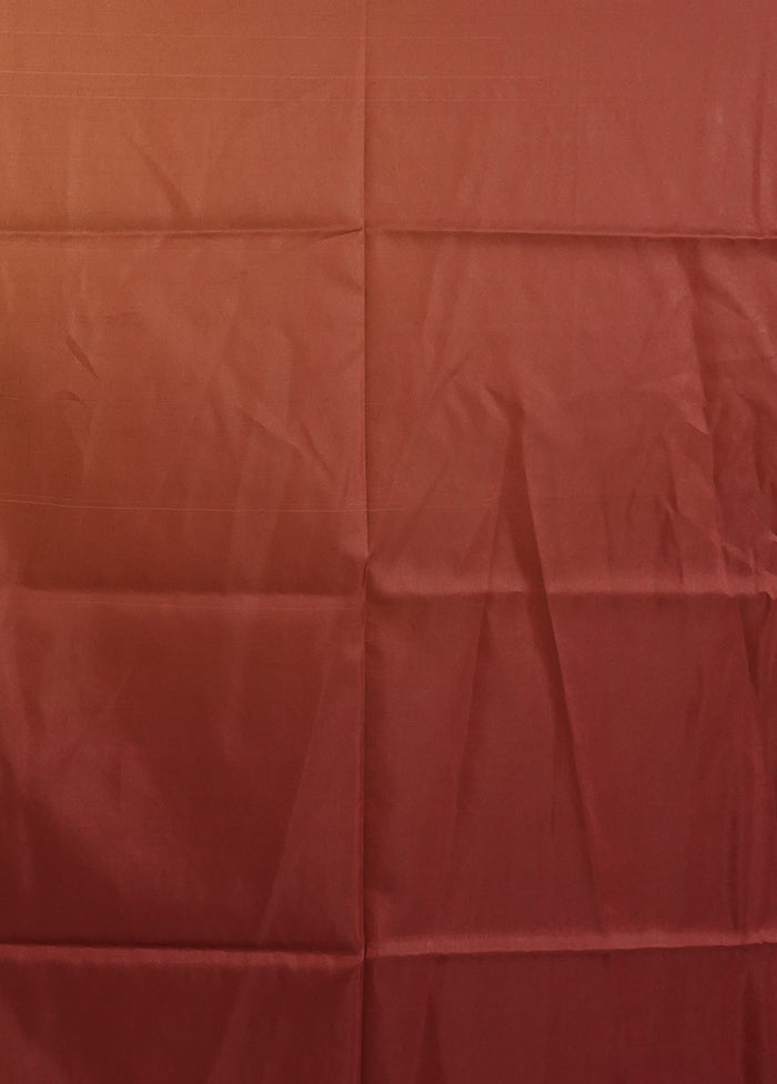 Maroon Organza Saree With Blouse Piece