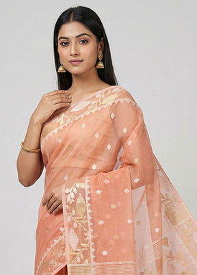 Multicolor Organza Saree With Blouse Piece