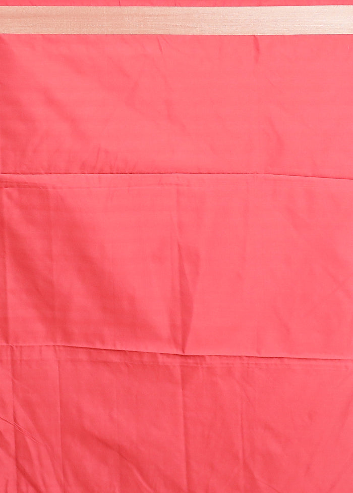 Cream Dupion Silk Saree With Blouse Piece