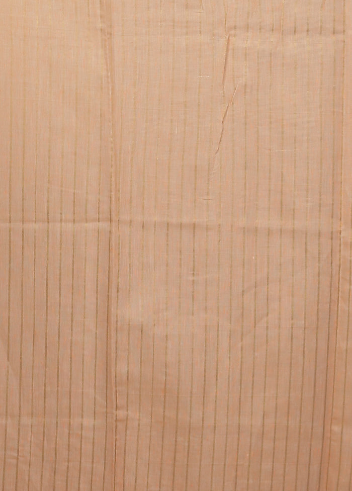 Peach Tissue Silk Saree With Blouse Piece