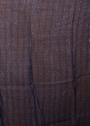 Blue Chanderi Silk Saree With Blouse Piece