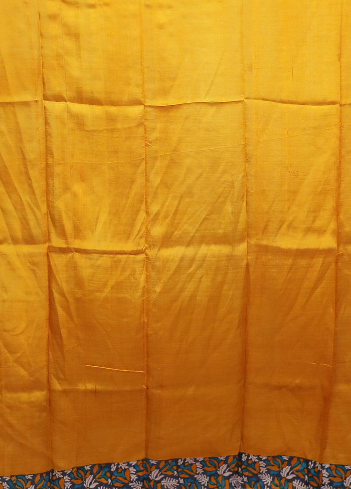 Red Printed Pure Silk Saree Without Blouse Piece