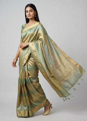Multicolor Tissue Silk Saree With Blouse Piece