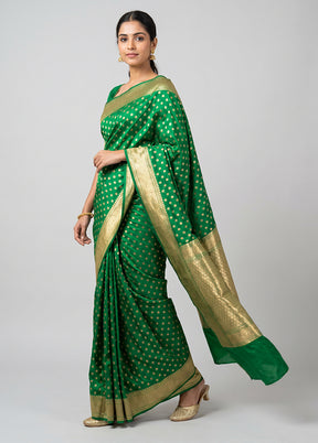 Pink Handloom Katan Pure Silk Saree With Blouse Piece